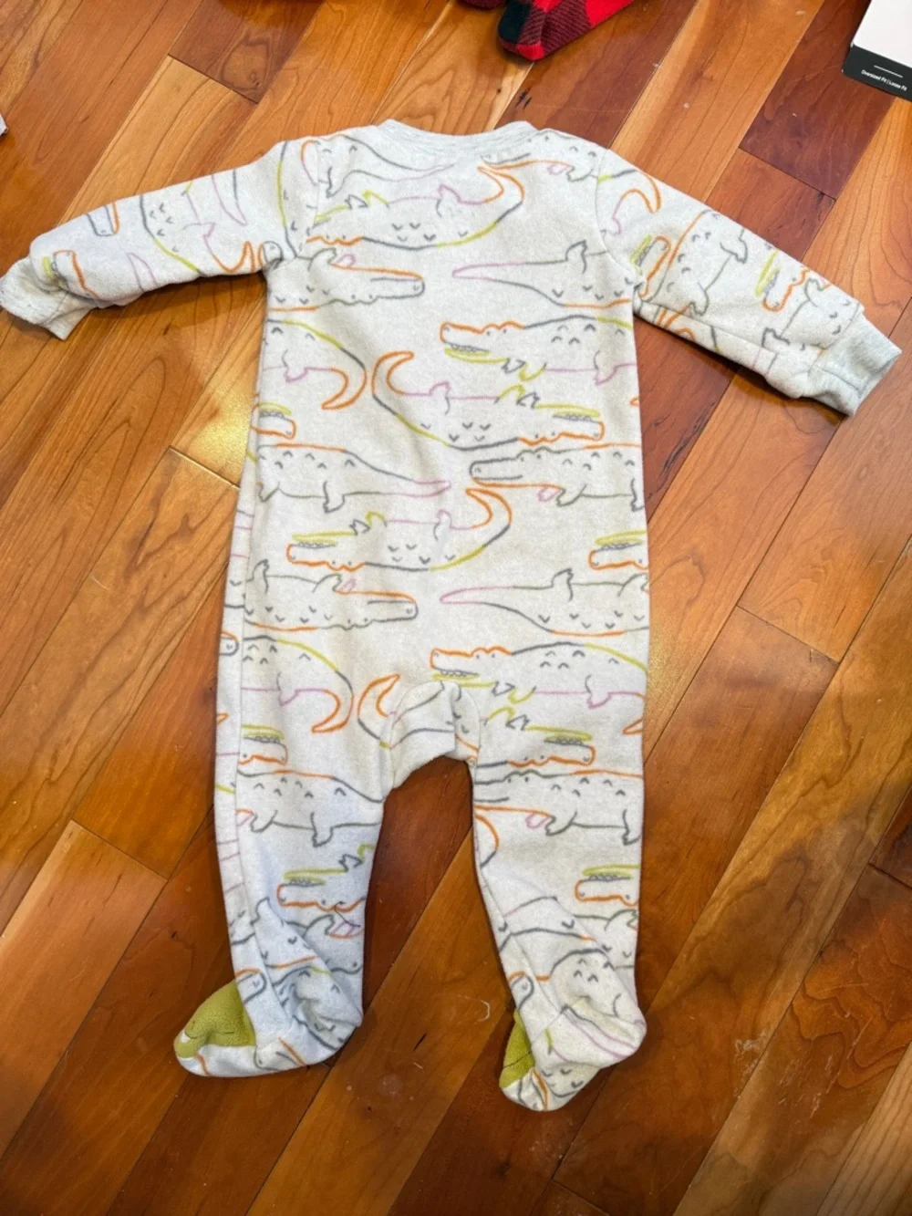 Carter's Alligator Footed One-Piece with Green Feet - Picture 3 of 3